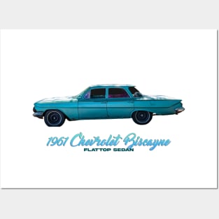 1961 Chevrolet Biscayne Flattop Sedan Posters and Art